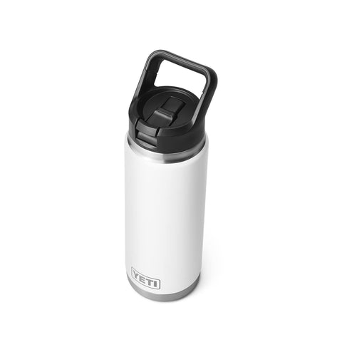 YETI Rambler 26 oz, apto para lavavajillas, limpieza rápida.