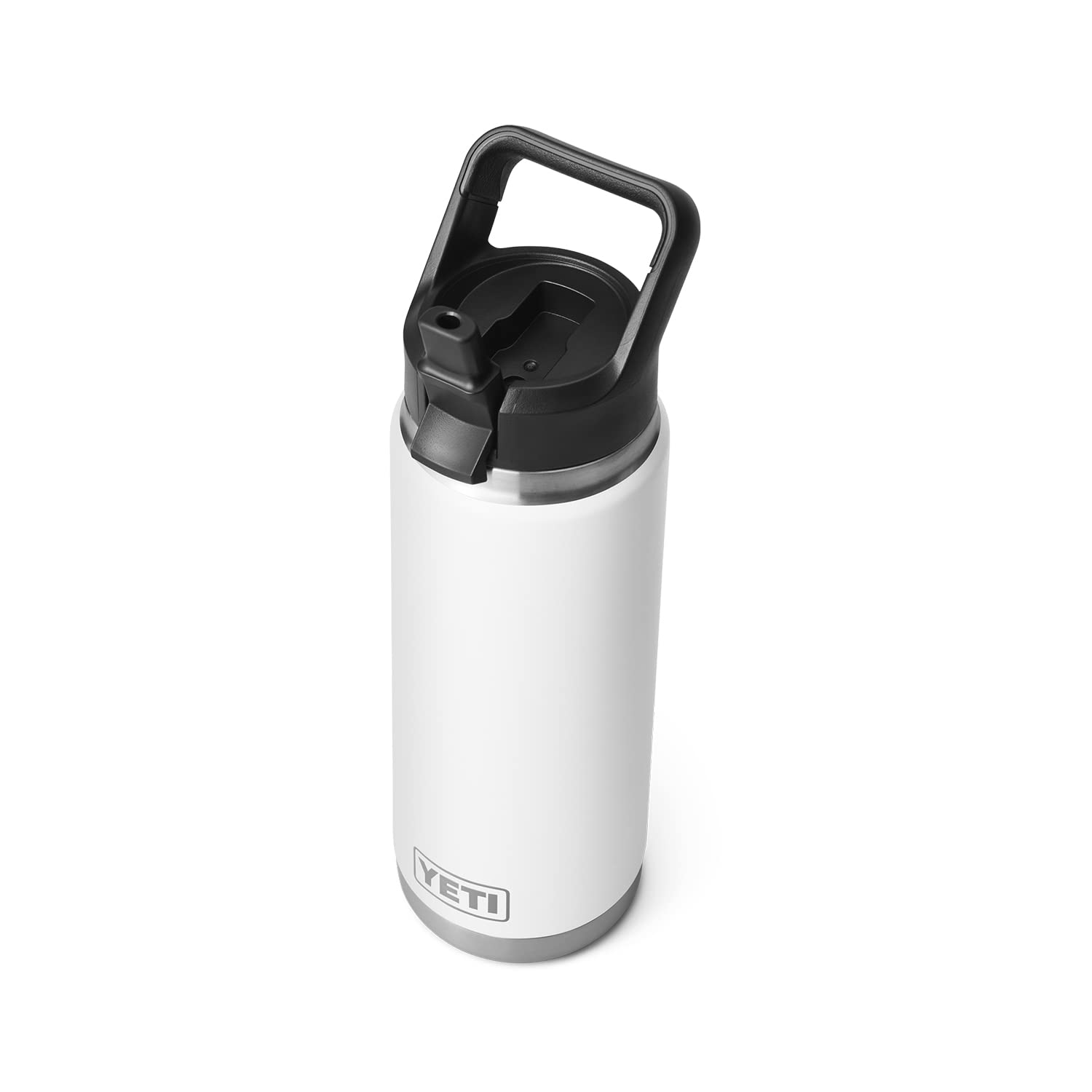 YETI Rambler 26 oz, vista frontal, ideal para transporte diario.