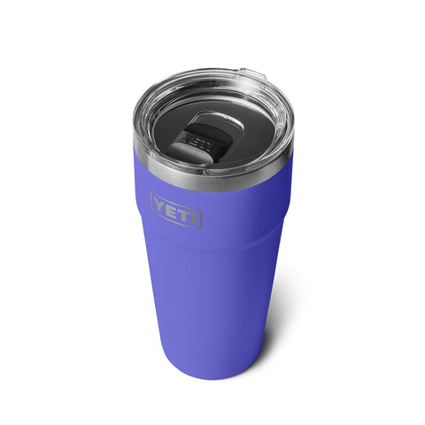 YETI Rambler 30 onzas, vaso apilable en acero inoxidable ultramarino violeta, para llevar bebidas
