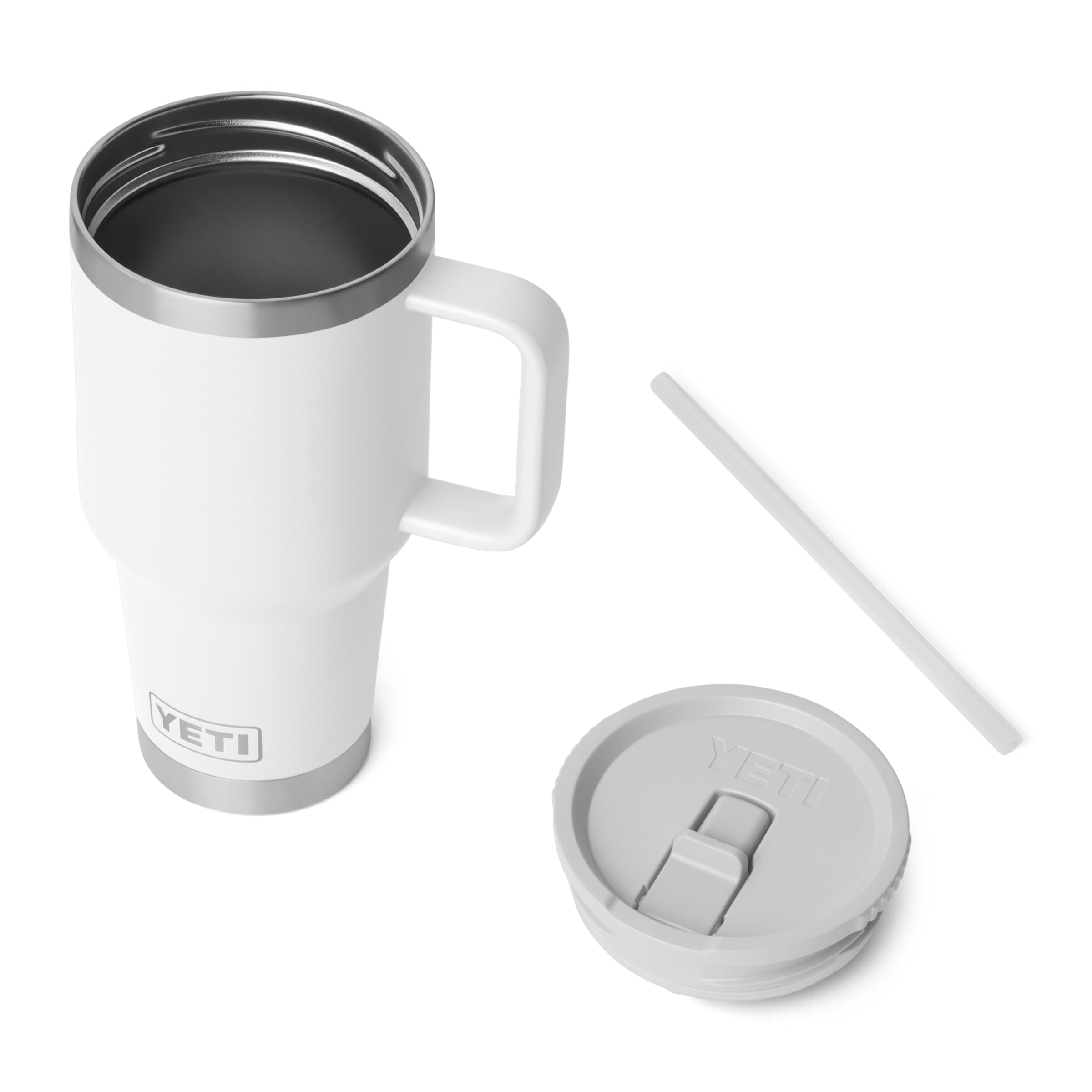 YETI Rambler 30 oz con aislamiento doble; mantiene la bebida fría.