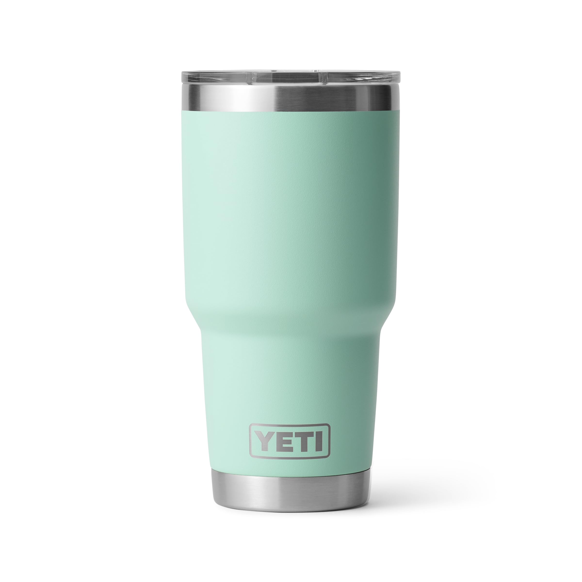 YETI Rambler 30oz Verde Agua, exterior vibrante que mantiene la bebida a temperatura por más tiempo.