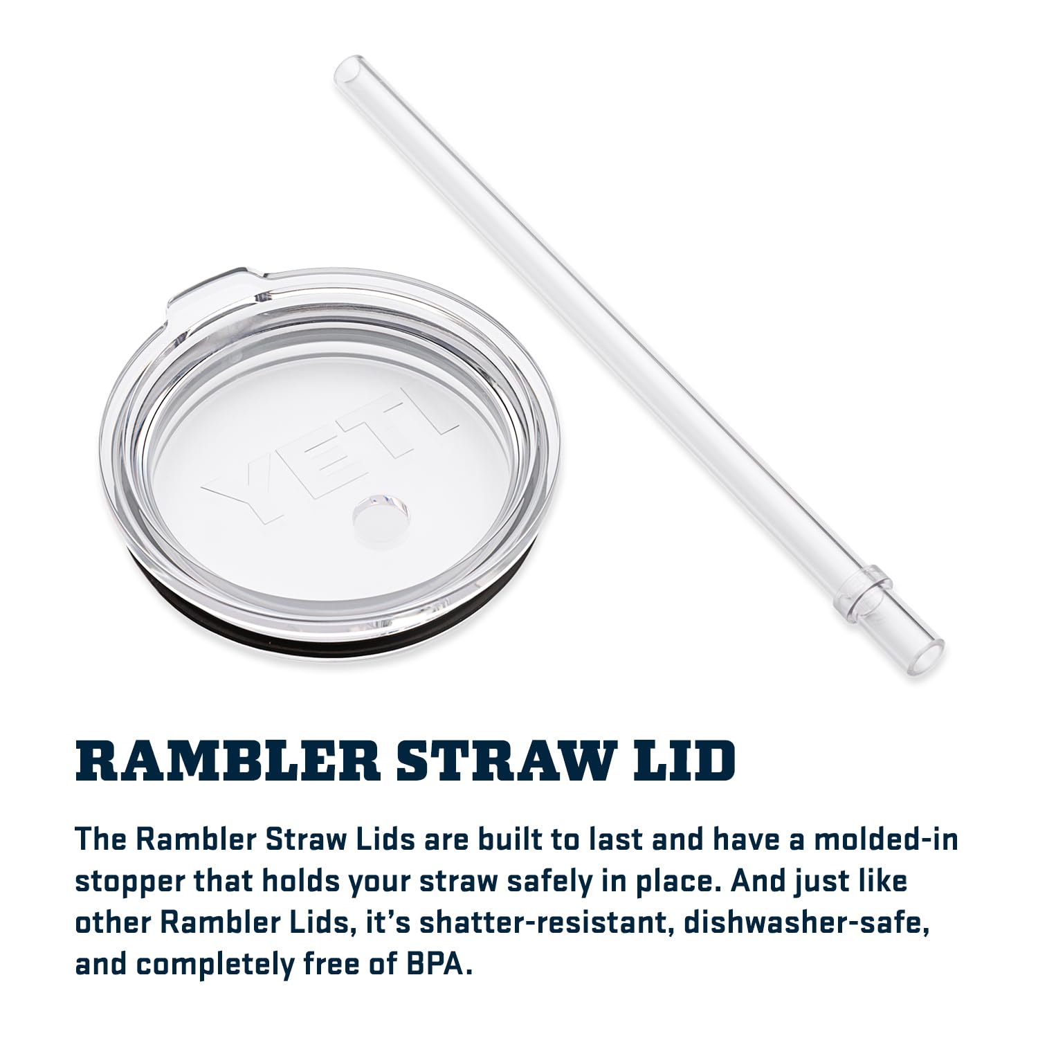 YETI Rambler apto lavavajillas para limpieza rápida.