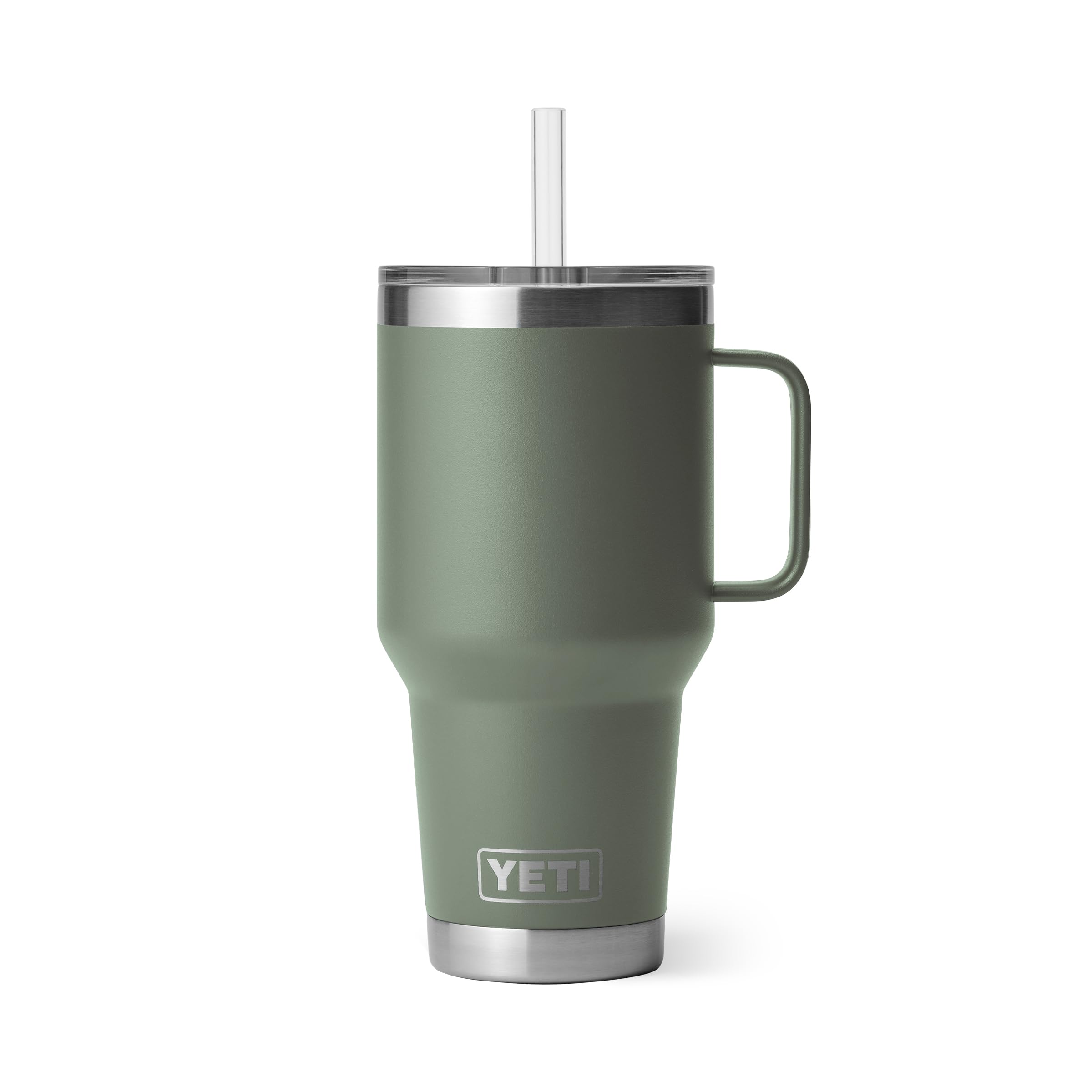 Rambler YETI de 35 onzas con manija para uso diario y comodidad.