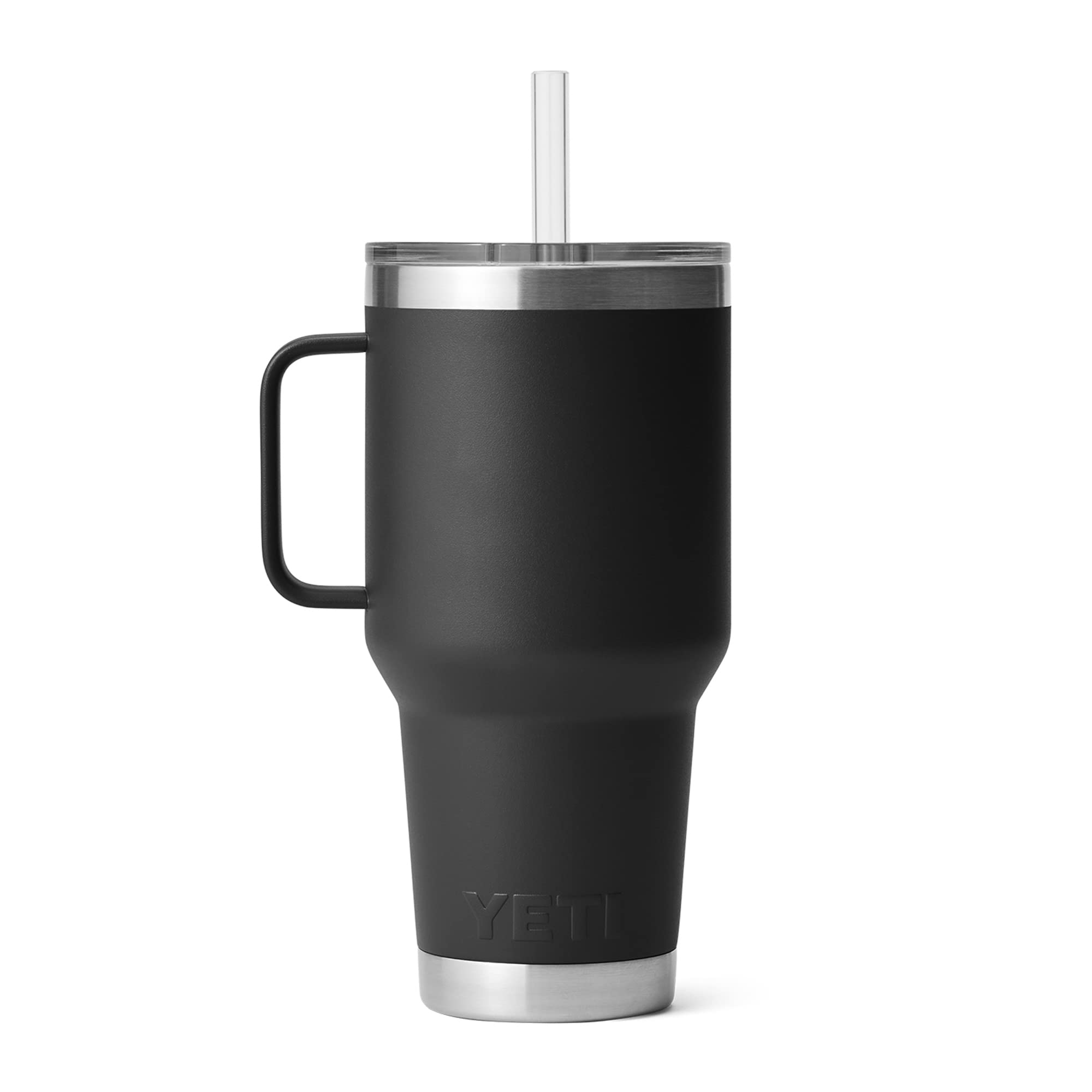 YETI Rambler 35 oz muestra tapas con pajilla integrada para beber.