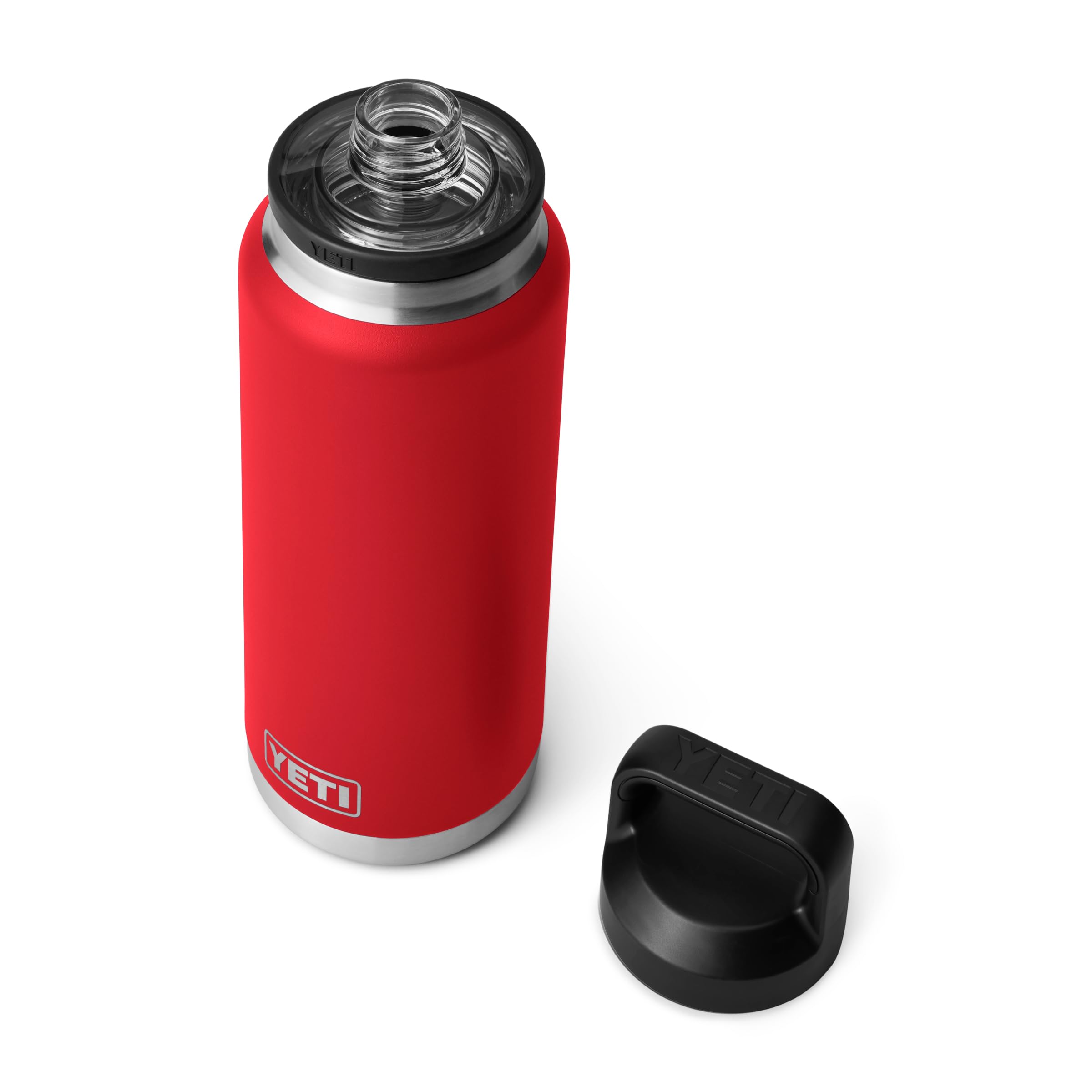 YETI Rambler 36 oz con aislamiento al vacío mantiene bebidas frías o calientes.
