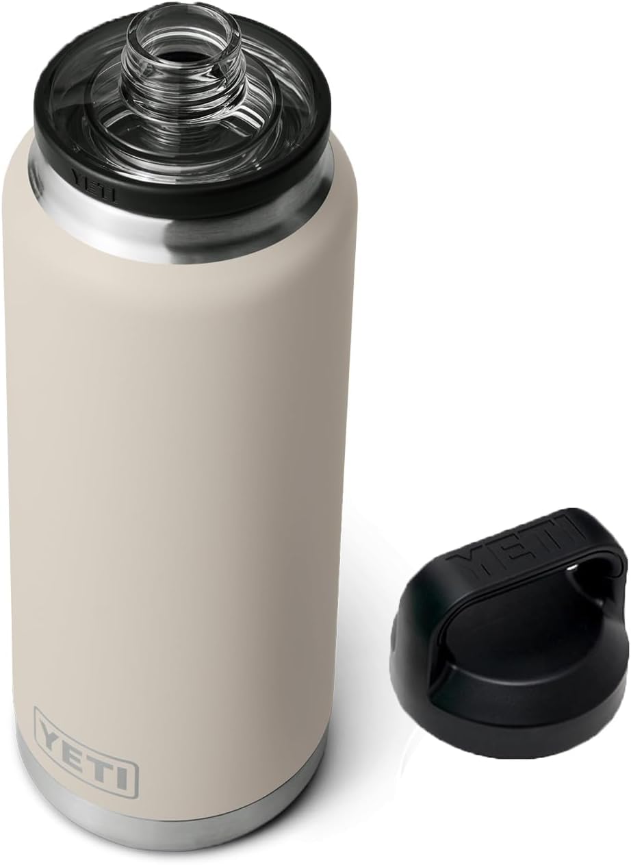 Botella de acero inoxidable de YETI Rambler 36oz, resistente y duradera