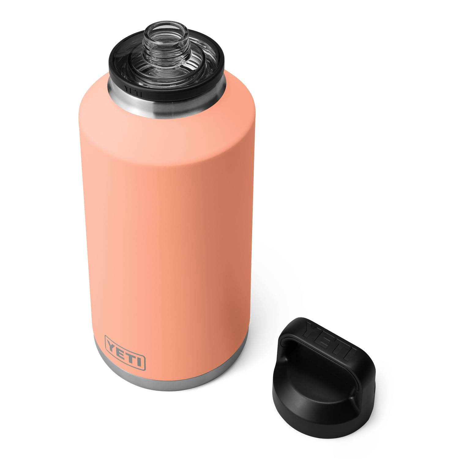 Botella YETI Rambler 64 onzas con tapa para sorber rápido, ideal para beber en movimiento.