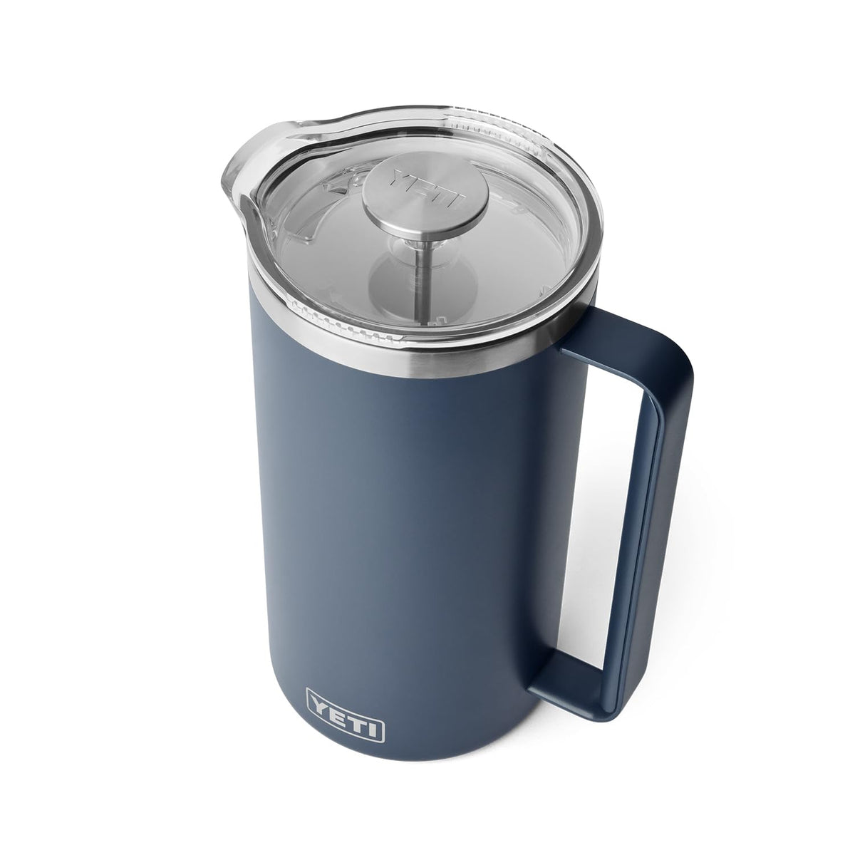 YETI Rambler 64 onzas Prensa Francesa en azul marino para servicio de equipo