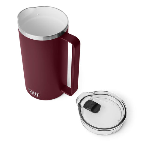 YETI Rambler 64 oz en color rojo vino salvaje para mesa y cocina