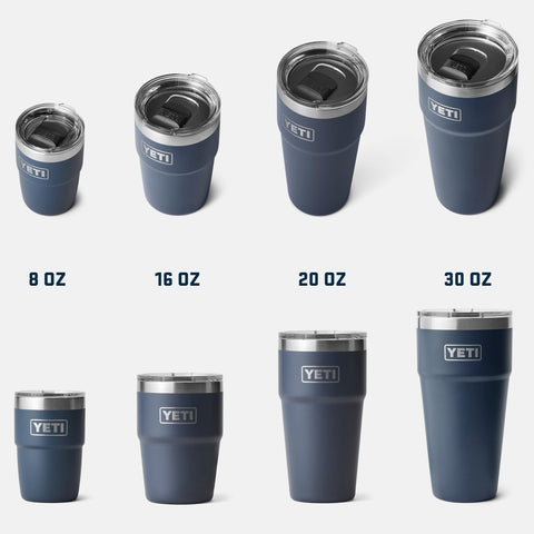 Aislamiento de acero inoxidable del YETI Rambler, mantiene bebidas estables.