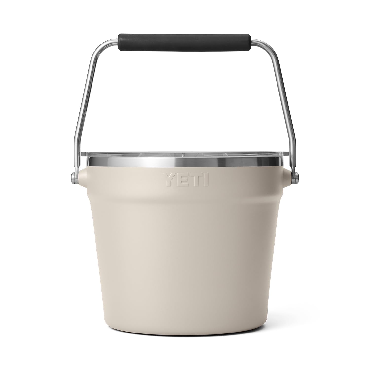 Balde de bebidas YETI Rambler en color marrón taupe para exteriores