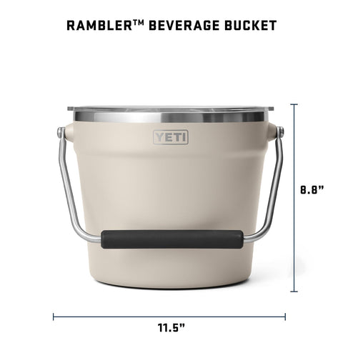 Manija giratoria del balde YETI Rambler para transportar con seguridad