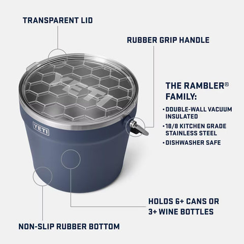 Asa giratoria robusta para transportar bebidas con comodidad de la cubeta YETI