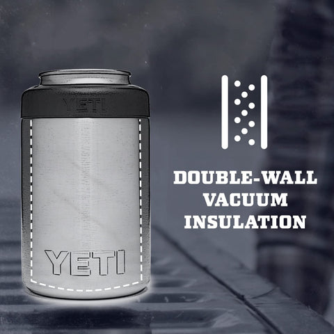 YETI Rambler Colster con aislamiento doble mantiene bebidas frías
