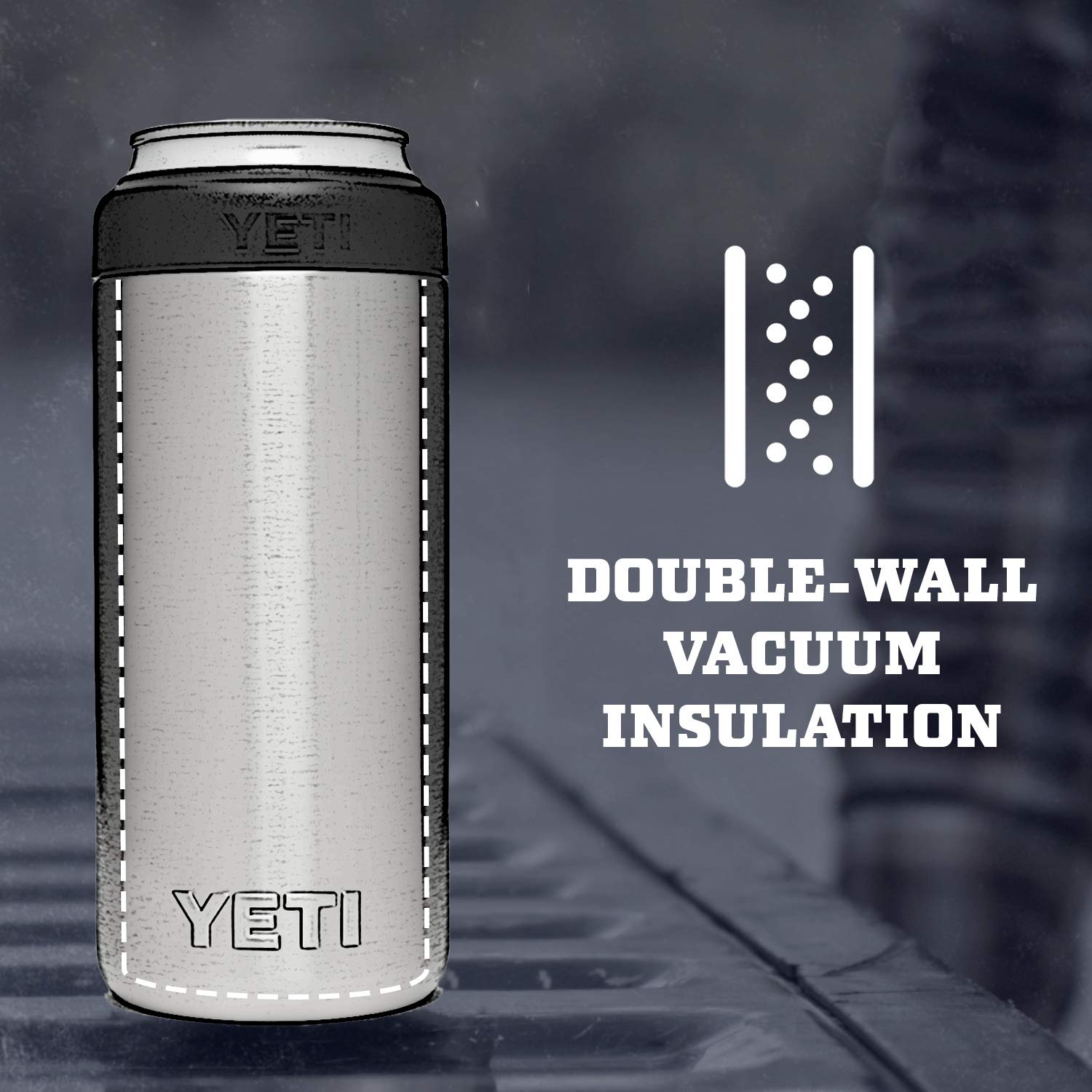 Rambler Colster Slim con aislamiento doble para bebidas frías.