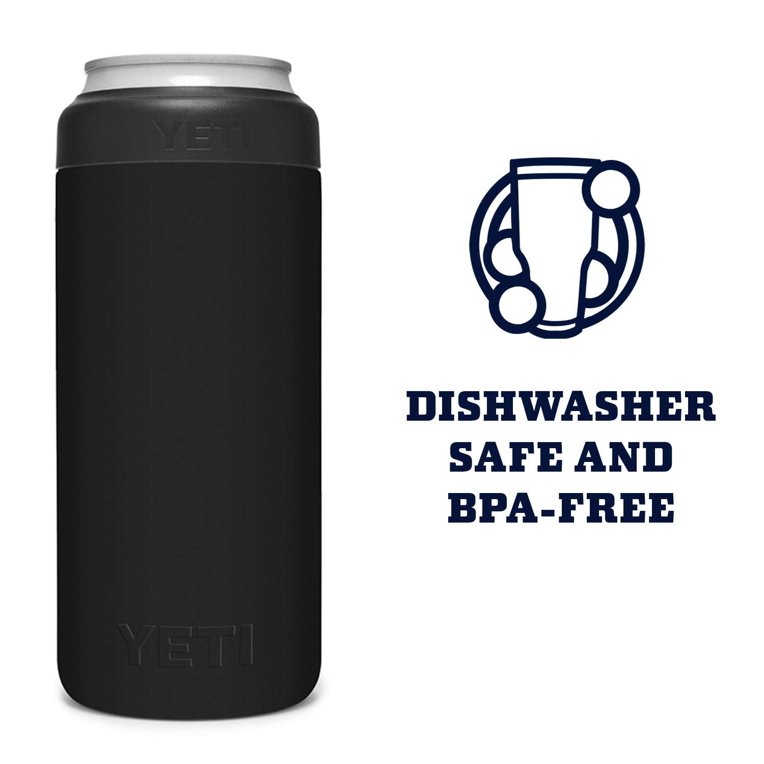 Apto para lavavajillas, limpieza fácil del Colster Slim para lata 12 oz.