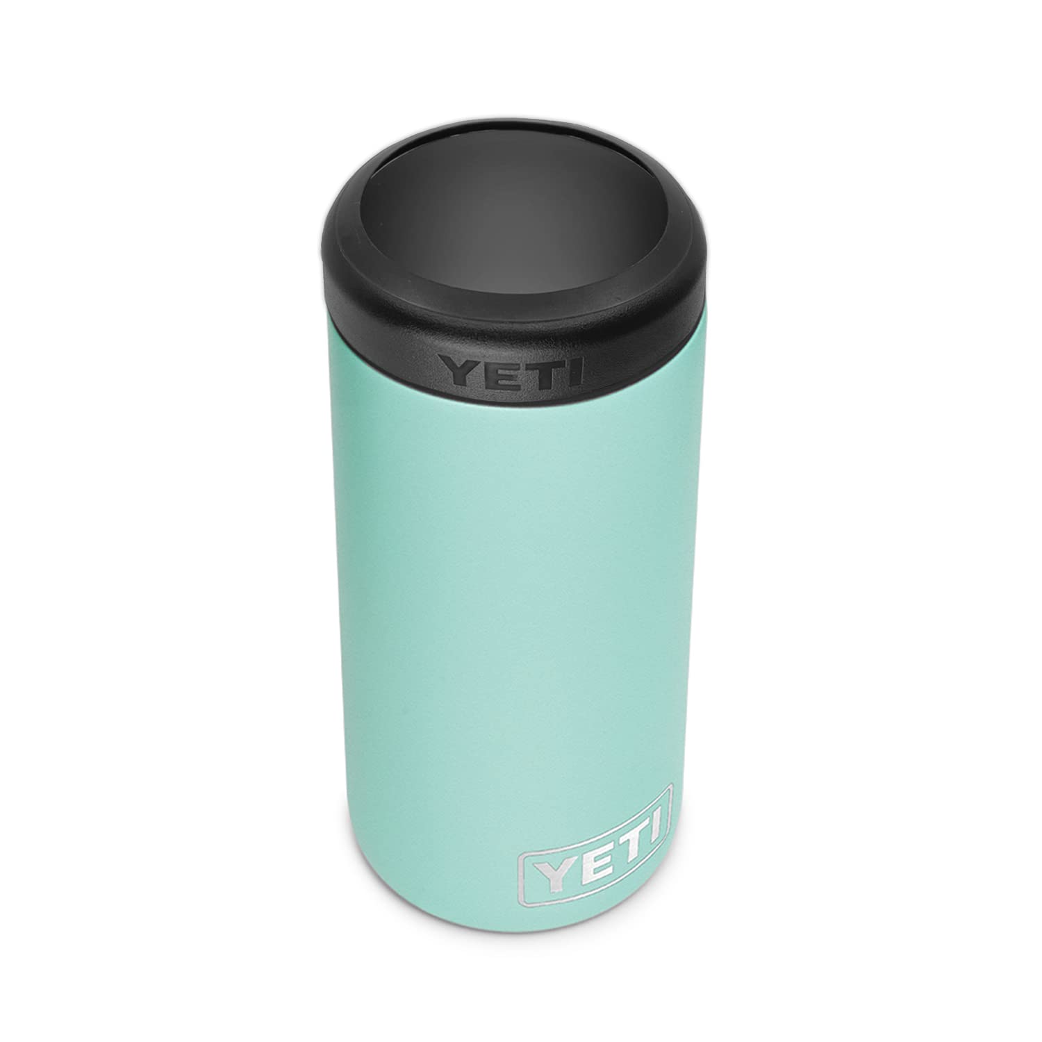 Rambler Colster Slim para lata 12 oz en Seafoam mantiene fría la bebida.