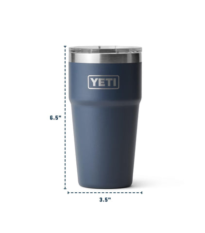 YETI Rambler Cup de acero inoxidable, resistente y duradero.