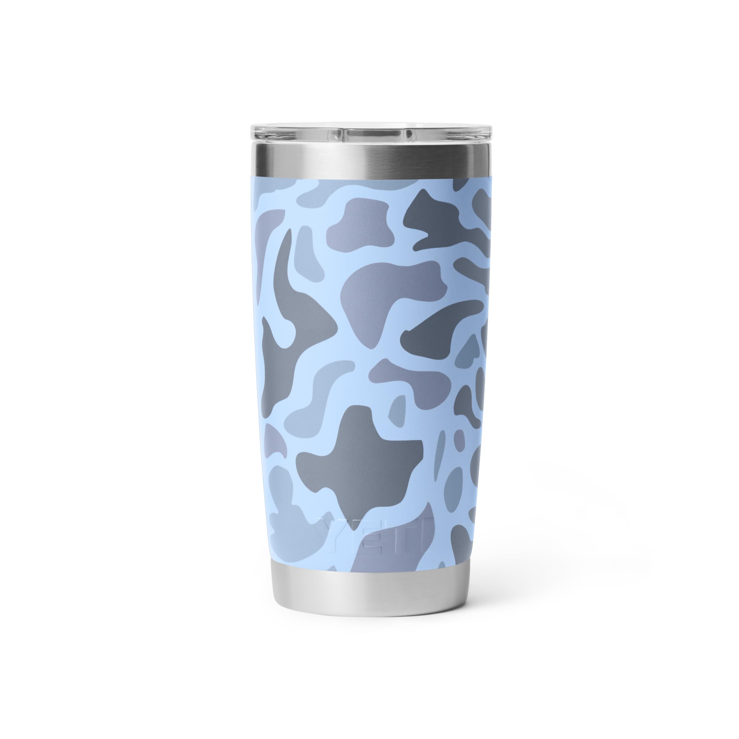 YETI Rambler en color azul camo para aventurarse al aire libre.
