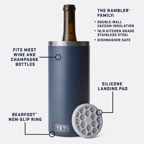 YETI Rambler enfriador de vino blanco para mantener la temperatura.