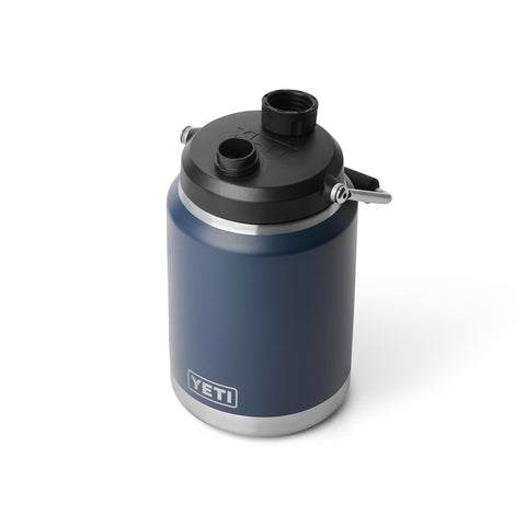 YETI Rambler medio galón 2.0 Navy con tapa MagCap, uso diario sin fugas