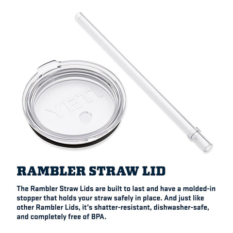 Tapa de repuesto YETI Rambler con pajilla, mantiene la pajilla en su sitio