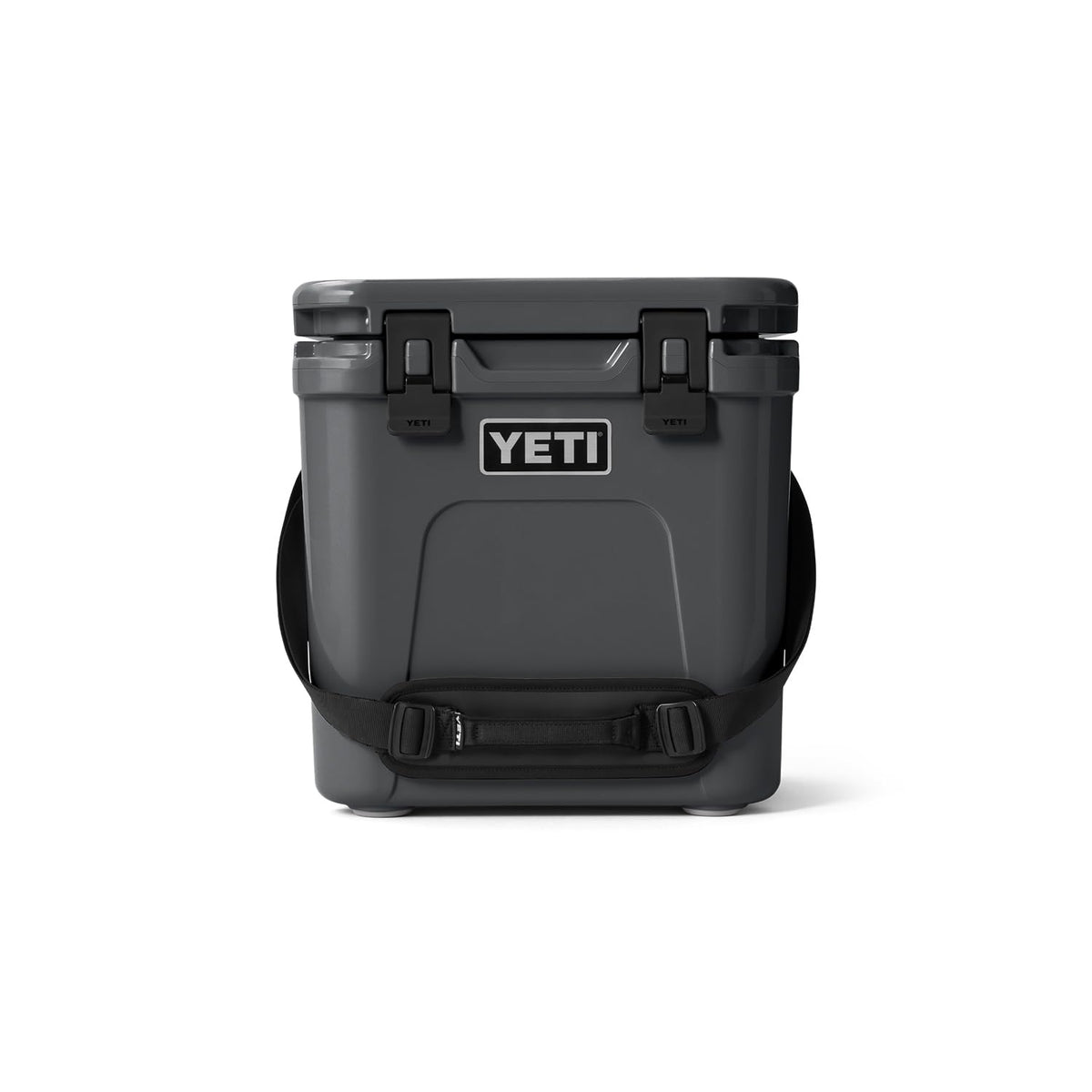 YETI Roadie 24 frente en gris carbón, compacta y lista para viajes cortos