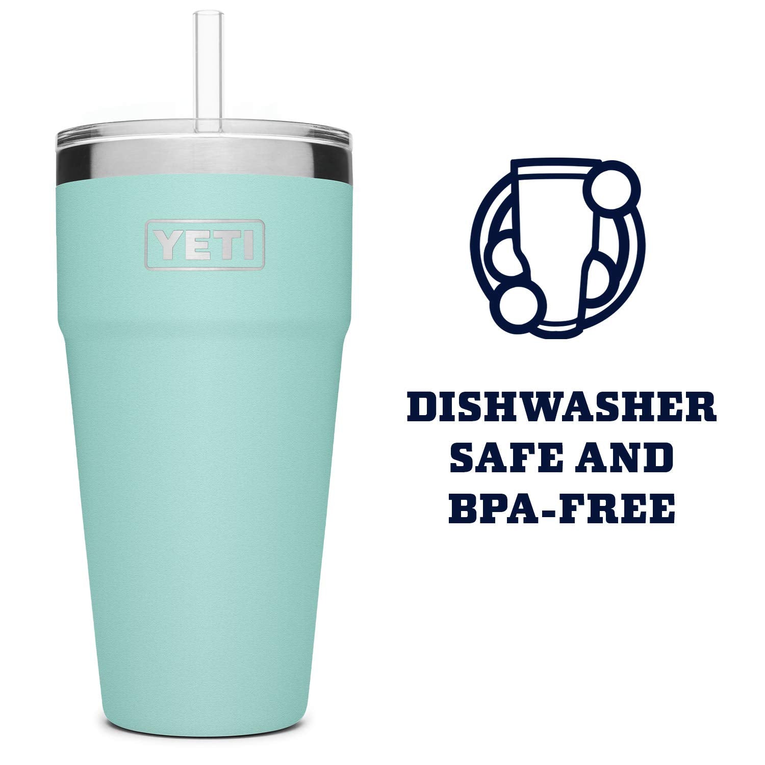 YETI Rambler 26 oz, aislamiento al vacío de doble pared para mantener temperaturas.