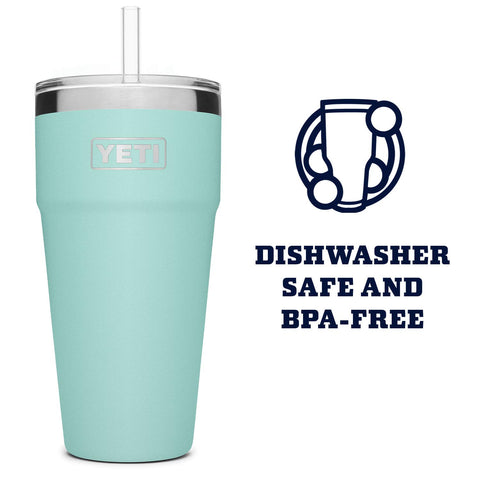 YETI Rambler 26 oz, aislamiento al vacío de doble pared para mantener temperaturas.