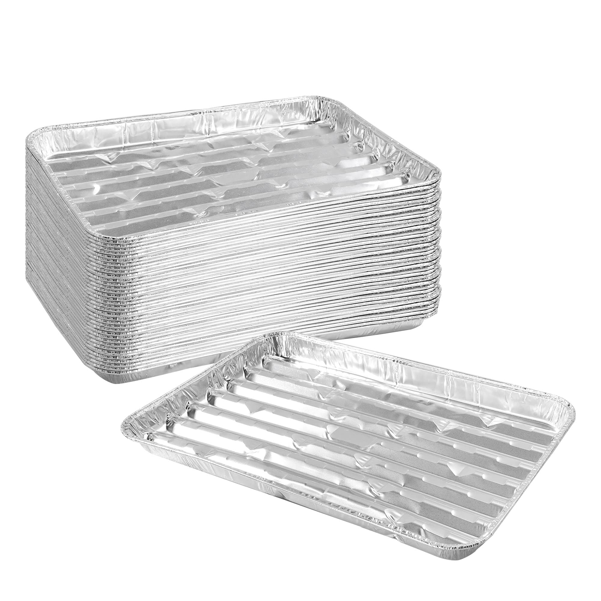YEUIKERR bandeja de aluminio para asar, cocción uniforme y manejo fácil