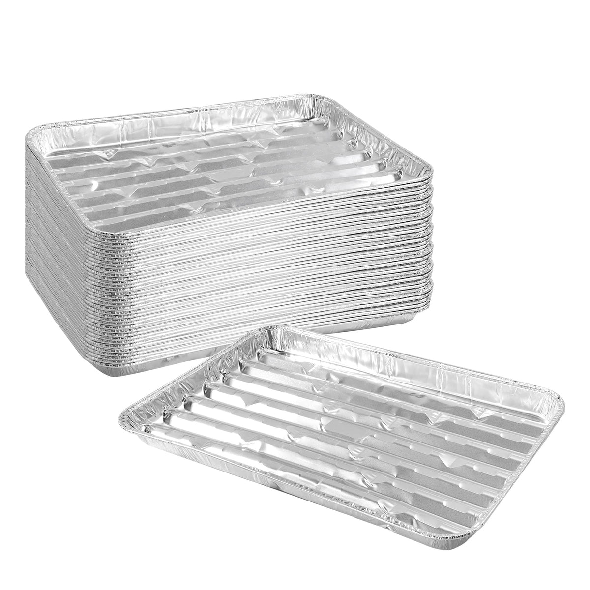 YEUIKERR bandeja de aluminio para asar, cocción uniforme y manejo fácil