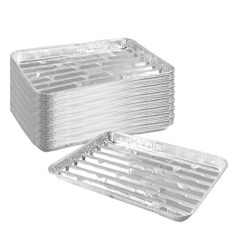 YEUIKERR bandeja de aluminio para asar, cocción uniforme y manejo fácil