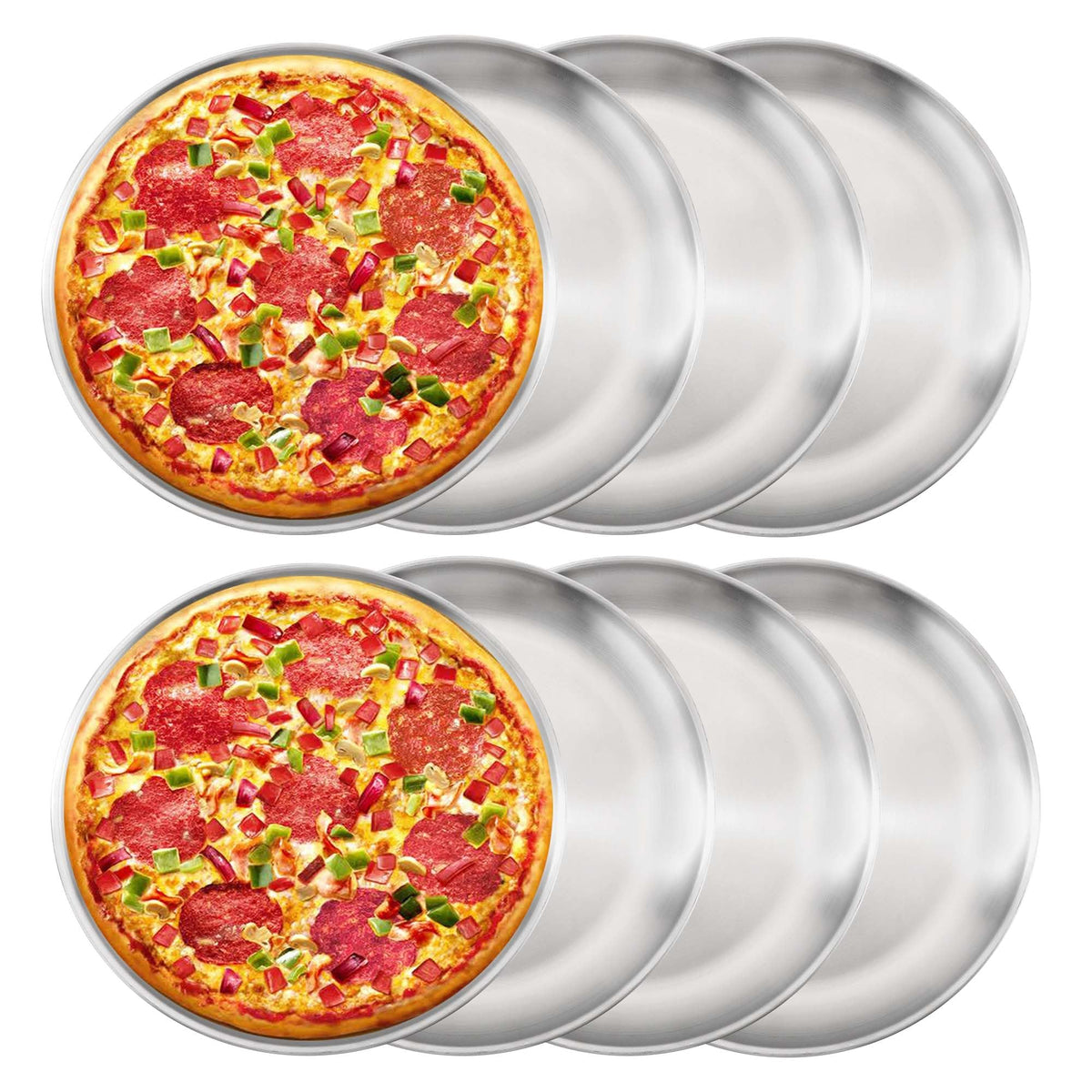 YEUIKERR sarten para pizza de 12 pulgadas con borde seguro para horno