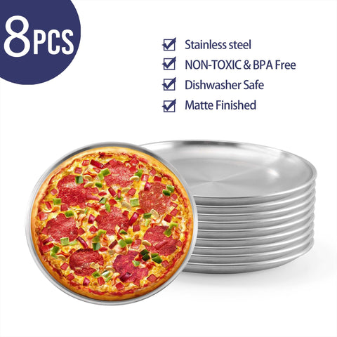 YEUIKERR sarten-pizza con borde ergonómico para agarre cómodo