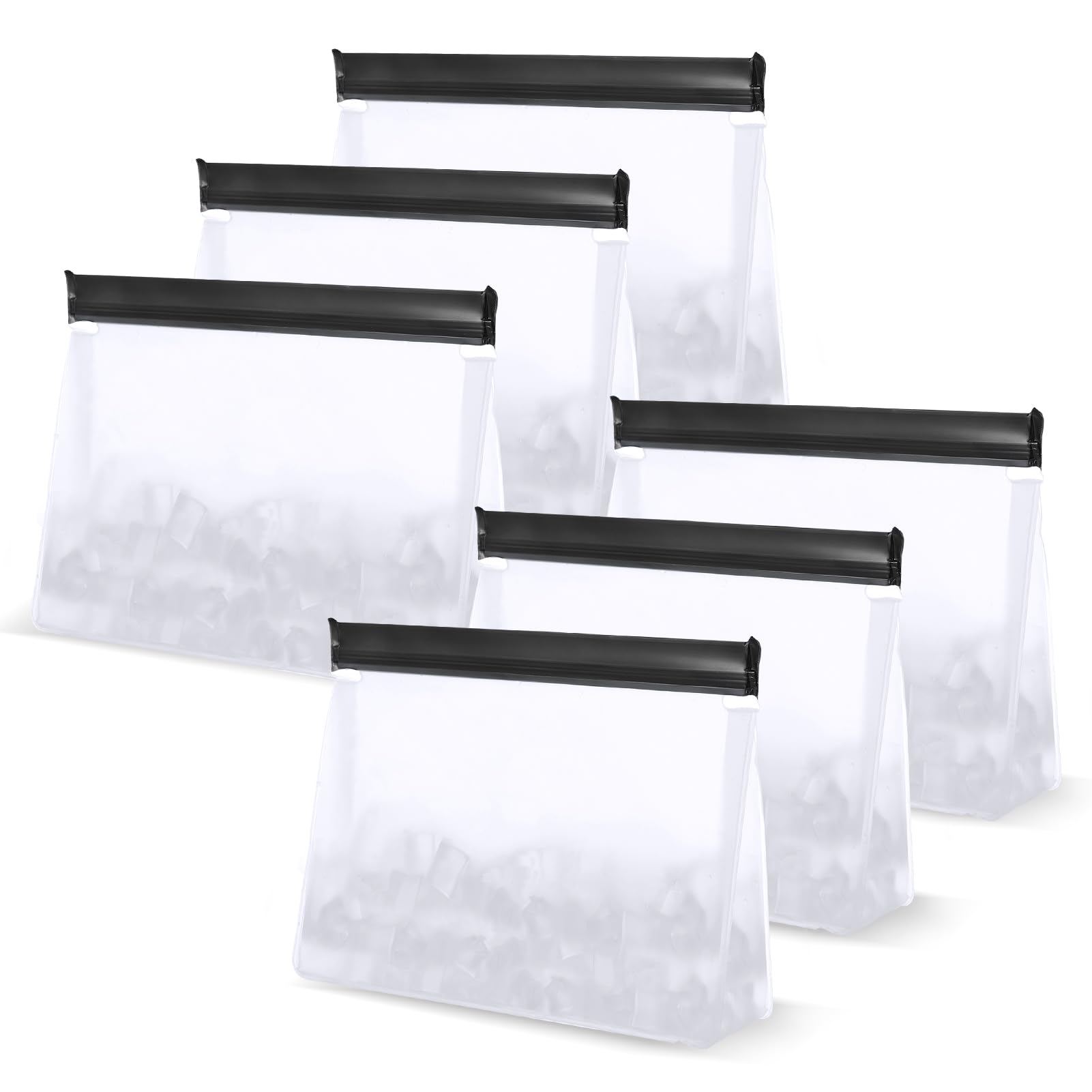 Bolsas de hielo reutilizables YEXEXINM de 10x7-3x2 pulgadas para almacenamiento práctico