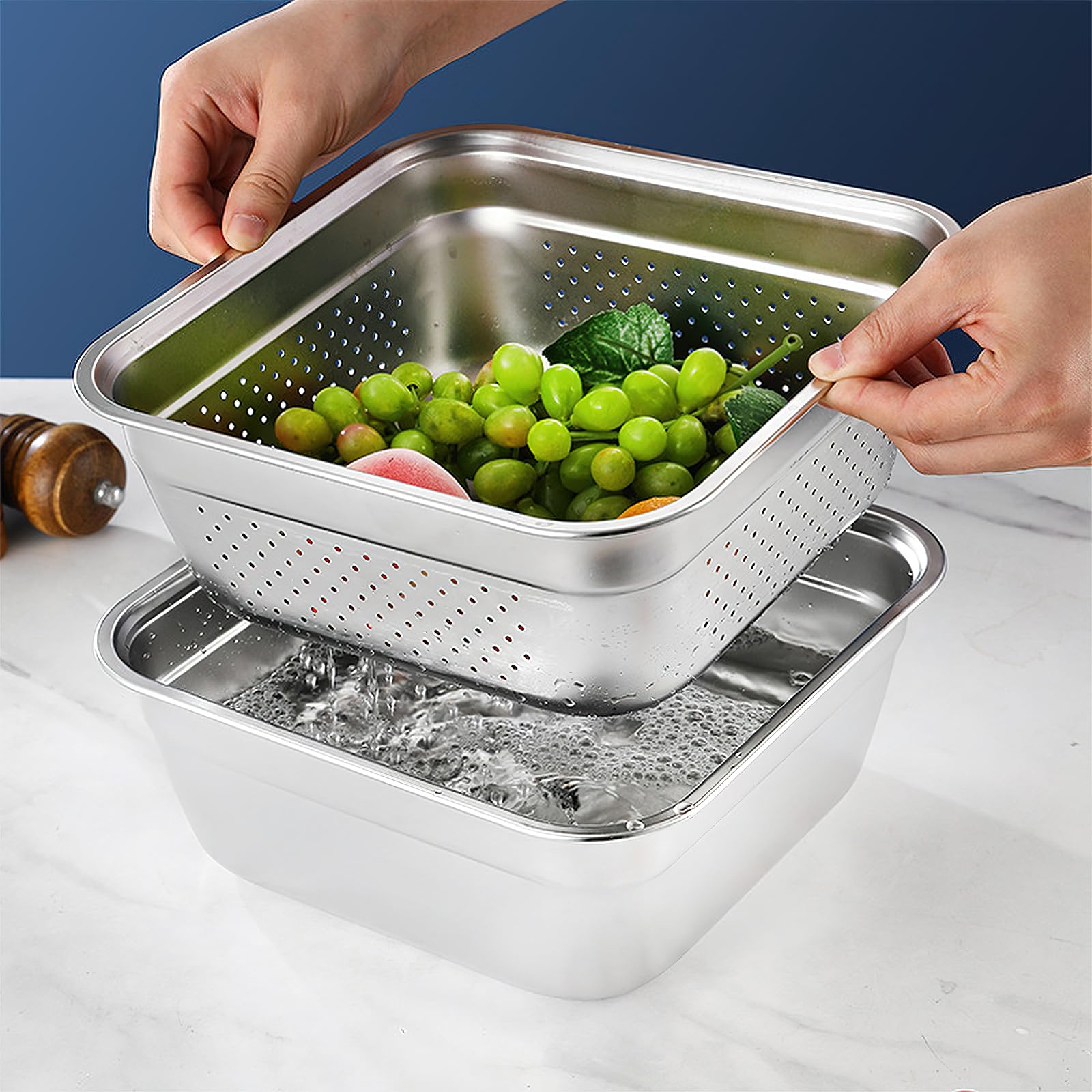 YEXEXINM diseño apilable facilita almacenamiento en cocinas pequeñas.