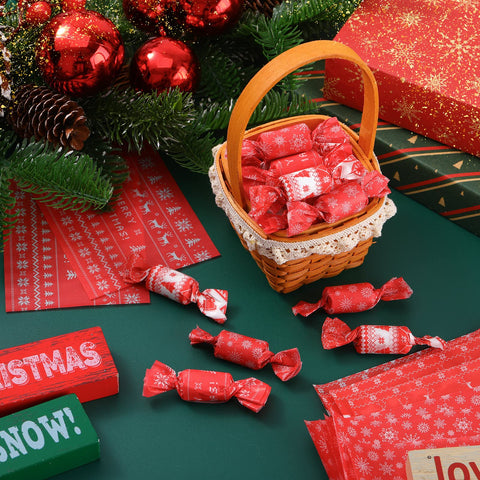 Yexiya diseño navideño en envolturas, ideal para regalos festivos