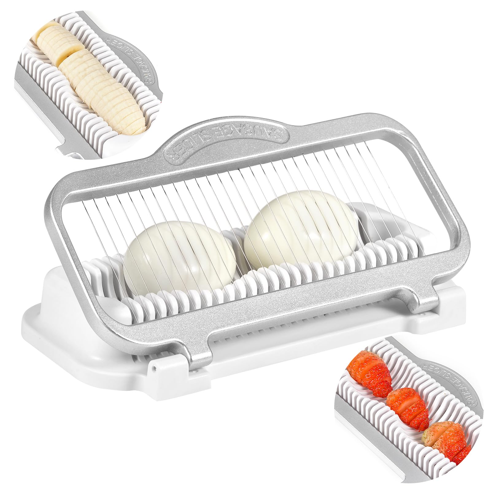 Cortador de huevos grande YFYTL con rebanado rápido para ensaladas