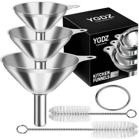 YGDZ embudo de cocina grande para verter líquidos con precisión y evitar derrames