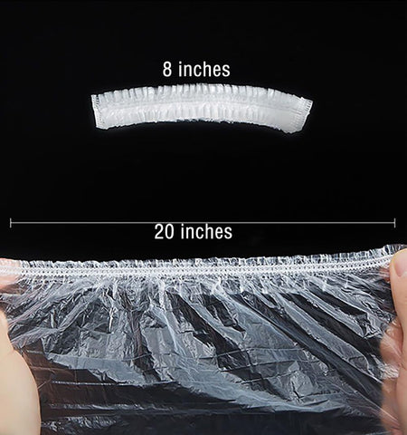 Cubiertas plásticas transparentes Yhalyea para cuenco de 20 pulgadas permiten ver el contenido.