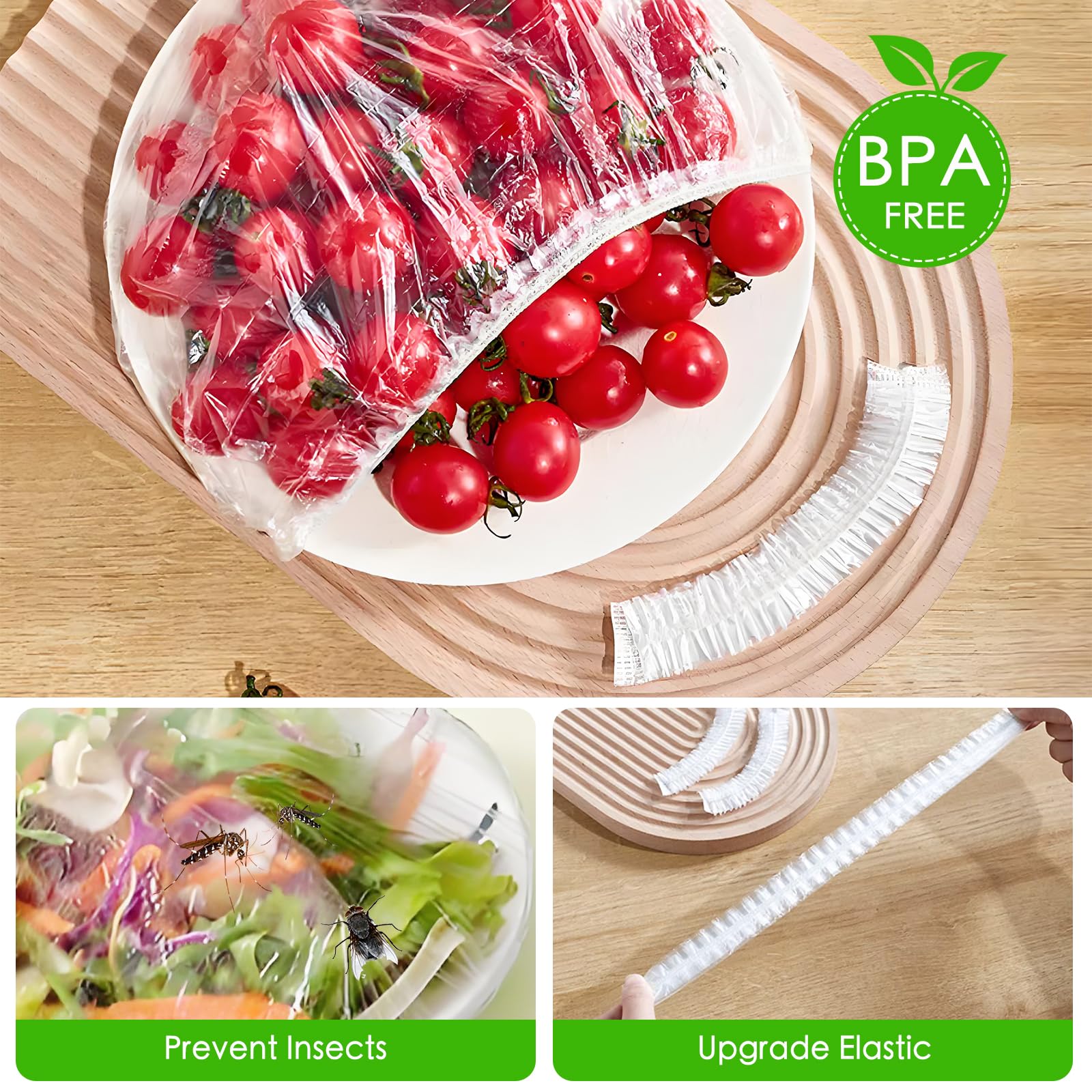 Tapas reutilizables Yhalyea para frutas y ensaladas, opción práctica para la cocina.