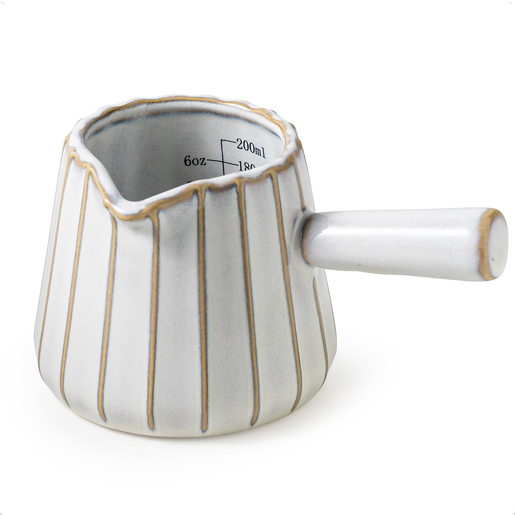Tazas de expreso YHOJOY con asa para un agarre cómodo.