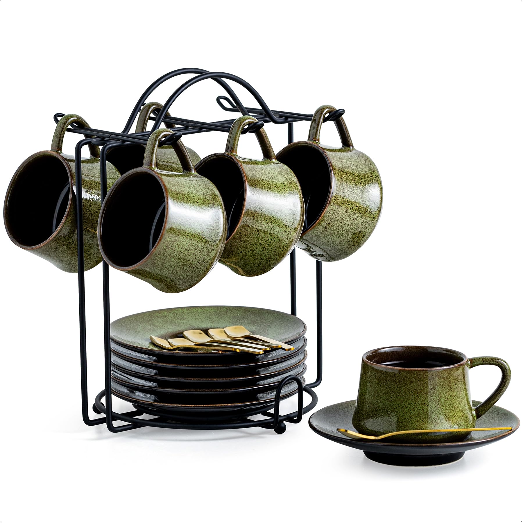 Copas espresso YHOSSEUN de 4 oz, juego de 6 para degustaciones.