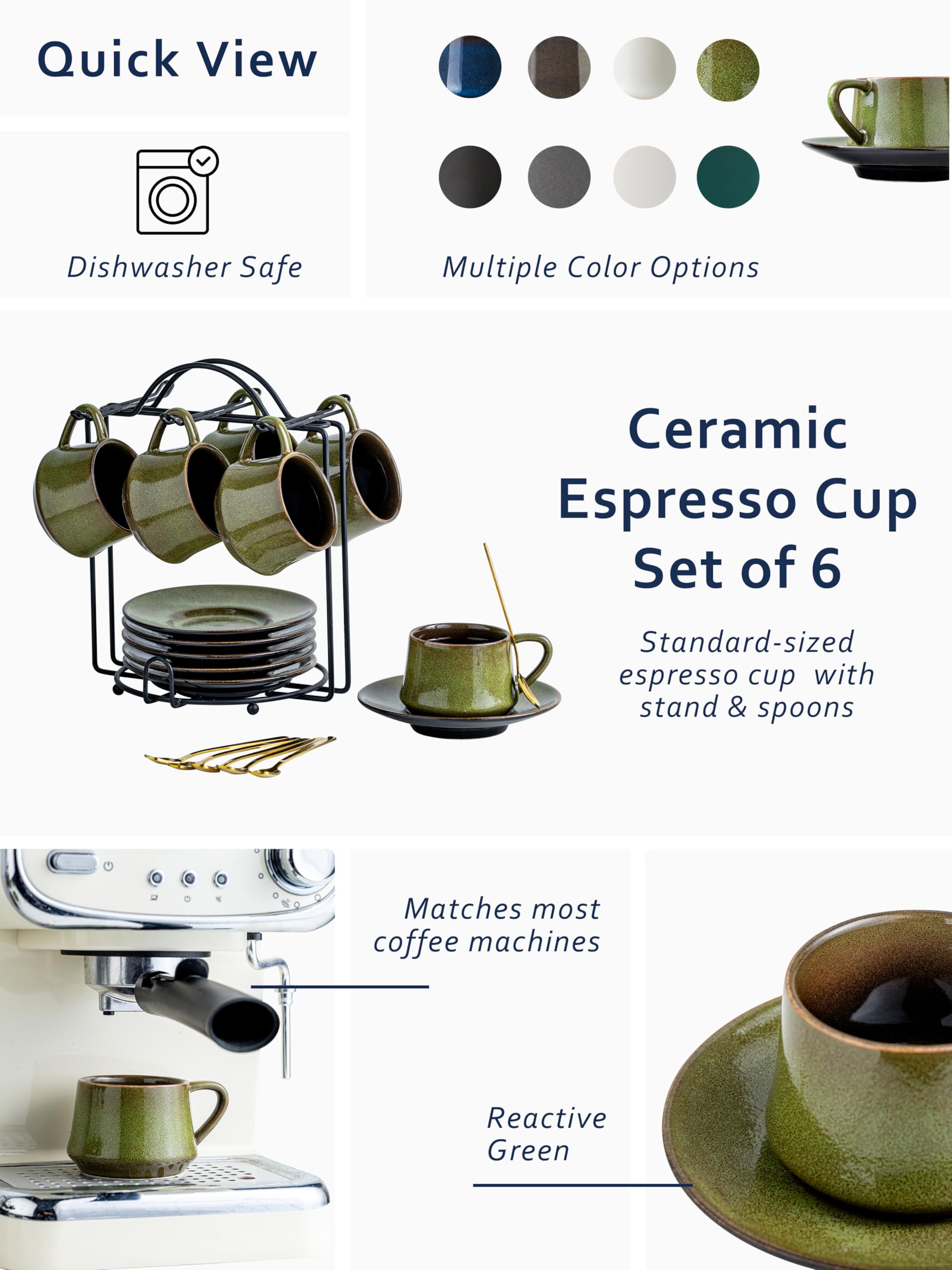 Platos espresso YHOSSEUN de cerámica para presentaciones elegantes.