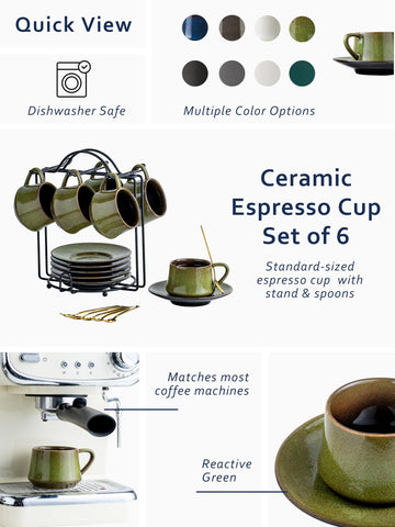 Platos espresso YHOSSEUN de cerámica para presentaciones elegantes.