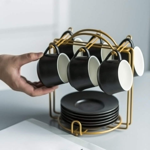 Regalo festivo: juego de espresso pensado para regalar con estilo.