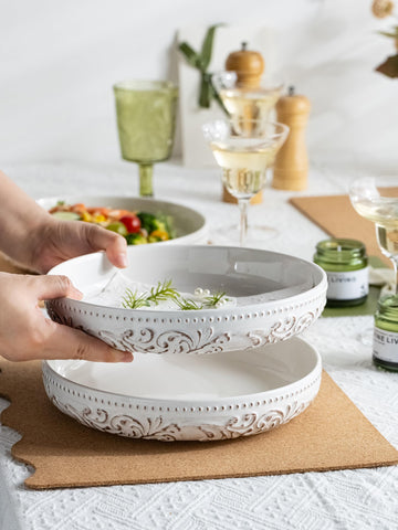 YHOSSEUN tazones amplios para servir sopas o guisos con estilo.