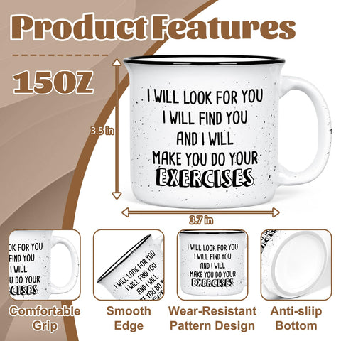 Taza YHRJWN de 15 oz, tamaño ideal para café matutino.