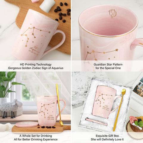 Taza YHRJWN de 14 onzas para bebidas calientes o frías.