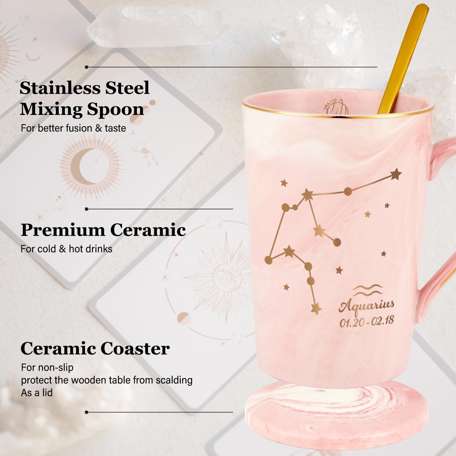 Taza YHRJWN lavavajillas compatible para facilitar la limpieza.